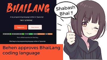Behen approves Bhai Lang Coding Language | Verry Funny XD Haha