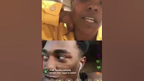 Fredo Bang on instagram live with Young Thug sister Dolly White, being freaky😂😂😂