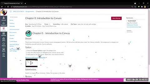Week 1:  Math 213  Canvas Introduction