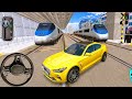 Golden Mercedes vs 2 Bullet Train 🚅 EXTREME Crash Challenge 😳 | 3D Driving Class