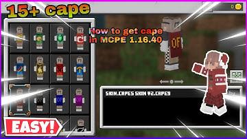 How to get custom Capes in MCPE 1.16.40