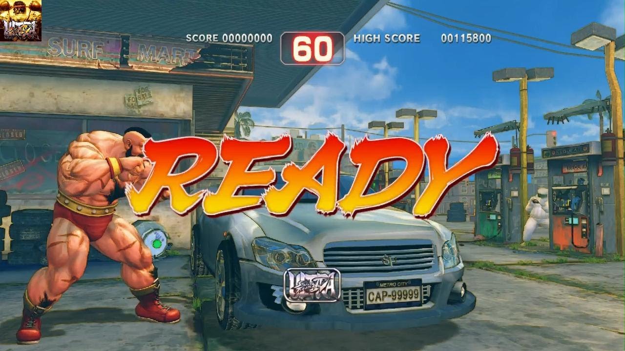Ultra Street Fighter IV - Car Crusher Bonus Stage (Zangief)