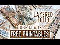 Layered folio tutorial  all the printables for free