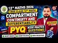CBSE Class 12th Mathematics Compartment 2026 | Continuty and Diffrentiability Compart Exam 2026