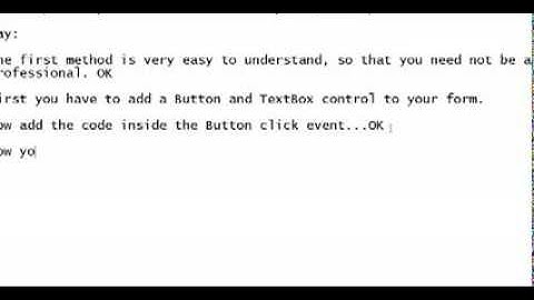 Convert text to speech or audio in VB.NET Programming type 1