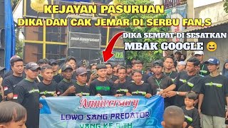 Riswanda Datang Ke Pasuruan Dika Dan Cak Jemar Di Serbu Fans 