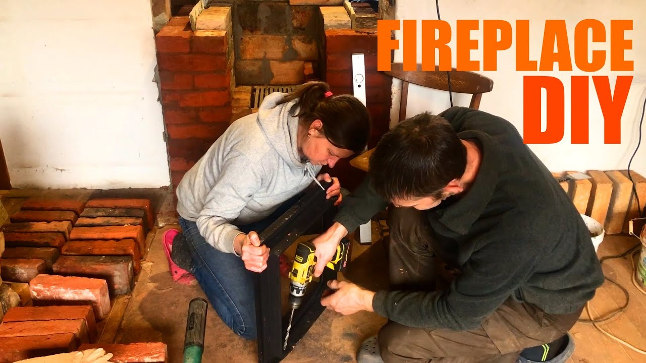 Строительство камина из использованного кирпича