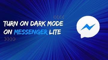 How to enable dark mode on messenger lite | Messenger lite dark mode