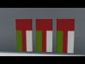 How to make oman 🇴🇲 flag in minecraft pocket/java/bedrock edition part 38. #trending #viral #shorts