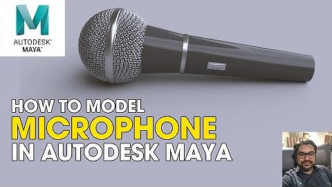 Modeling complex objects in Autodesk Maya || How to model Microphone in Maya