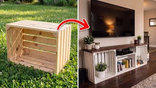 5 DIY Wooden Crate Home Projects Anyone Can Make