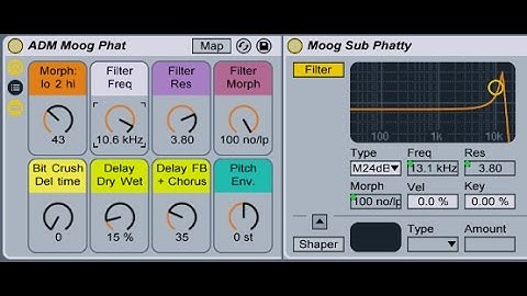 Moog Sub Phatty Ableton Live Instrument Rack Free Download