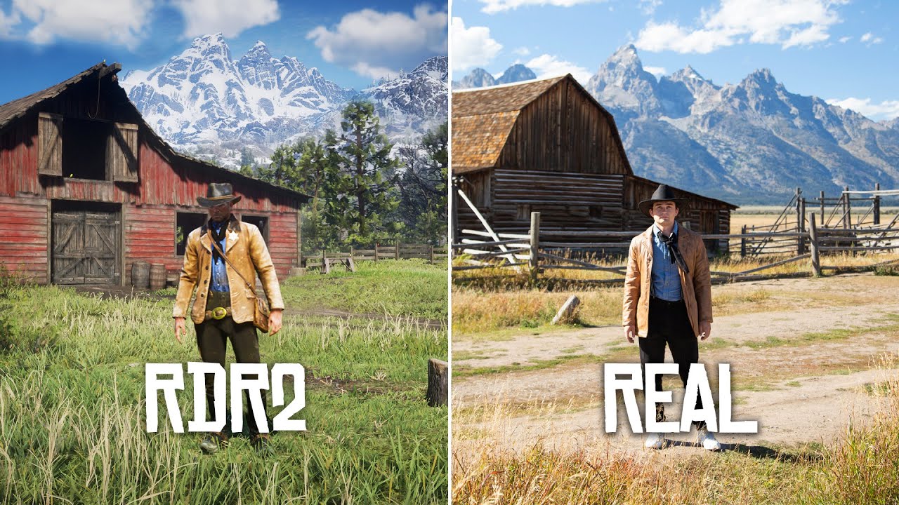 købe analysere Lokomotiv Red Dead Redemption vs. Real Life - YouTube