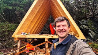 Tongue and Groove Flooring Complete!!! - A Frame Cabin Build