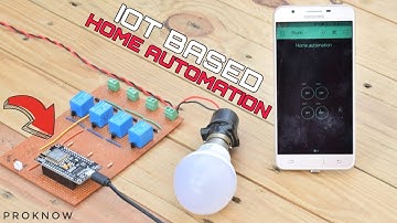 How To Make IOT Based Home Automation Using Node MCU esp8266 | PROKNOW