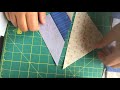 Aula de Patchwork- Cortando tiras e fazendo quadrados para blocos.