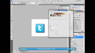 Photoshop Tutorial - 3D Twitter Icon For Your Site/Blog