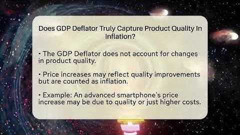 Does GDP Deflator Truly Capture Product Quality In Inflation? - Inflation Insight Channel