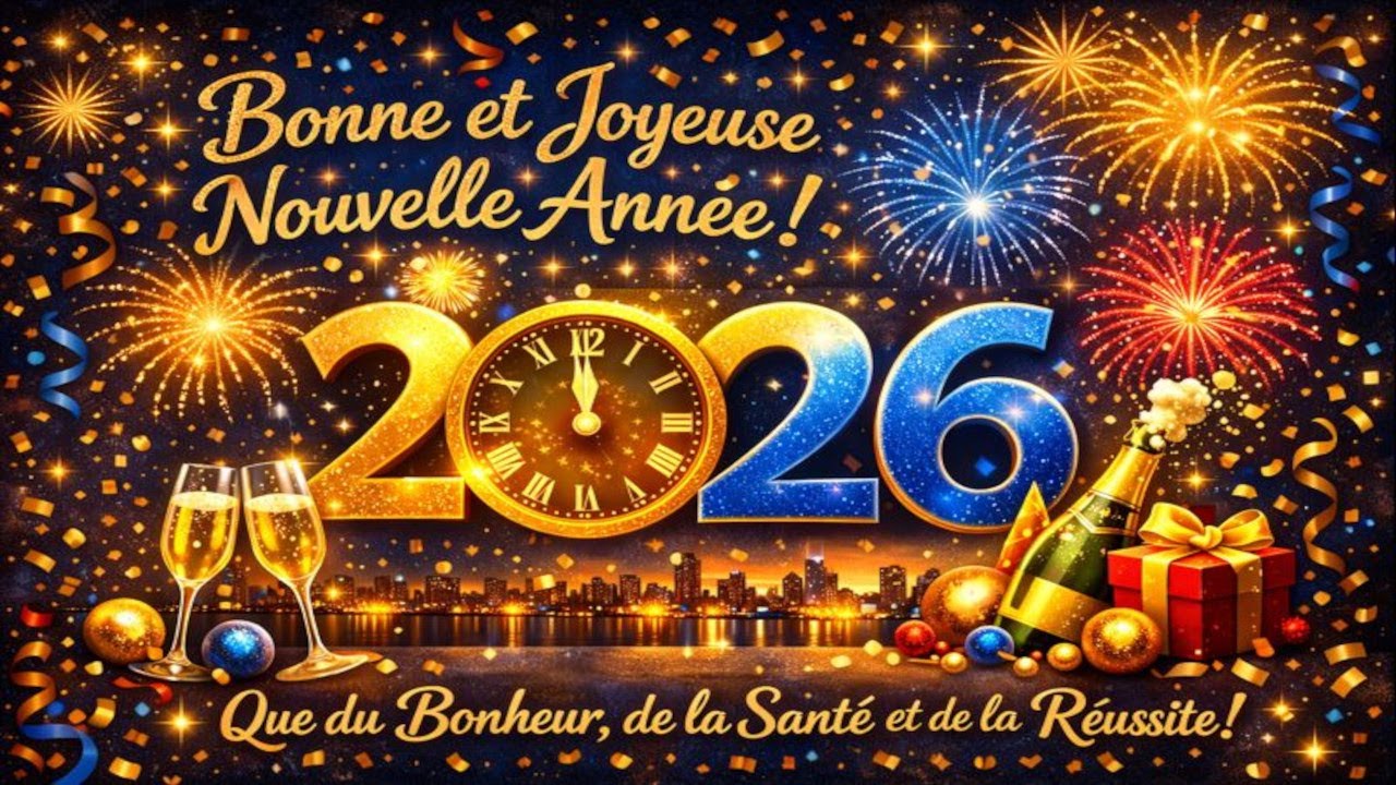 LADY#12 🎉🥂🍾 2026 🥂🍾🎉 BONNE ANNÉE 🍀 HAPPY NEW YEAR 2026 🍀CHUC MUNG NAM MOI TÊT TÂY 🍀 🎉