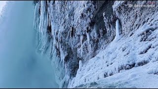 Take a look at this: Niagara Falls freezes over