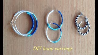This video shows 3 ways to add colors your plain hoop earrings... you
can use choice of colours or according dress. hope like it! thanks ...