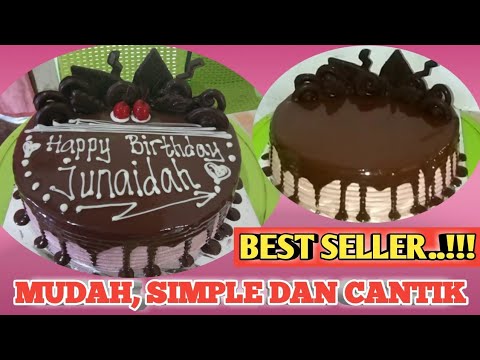  KUE  ULANG  TAHUN  COKLAT  SIRAM  CAKE COKLAT  LUMER 