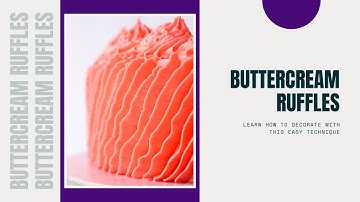 How to Make Buttercream Ruffles