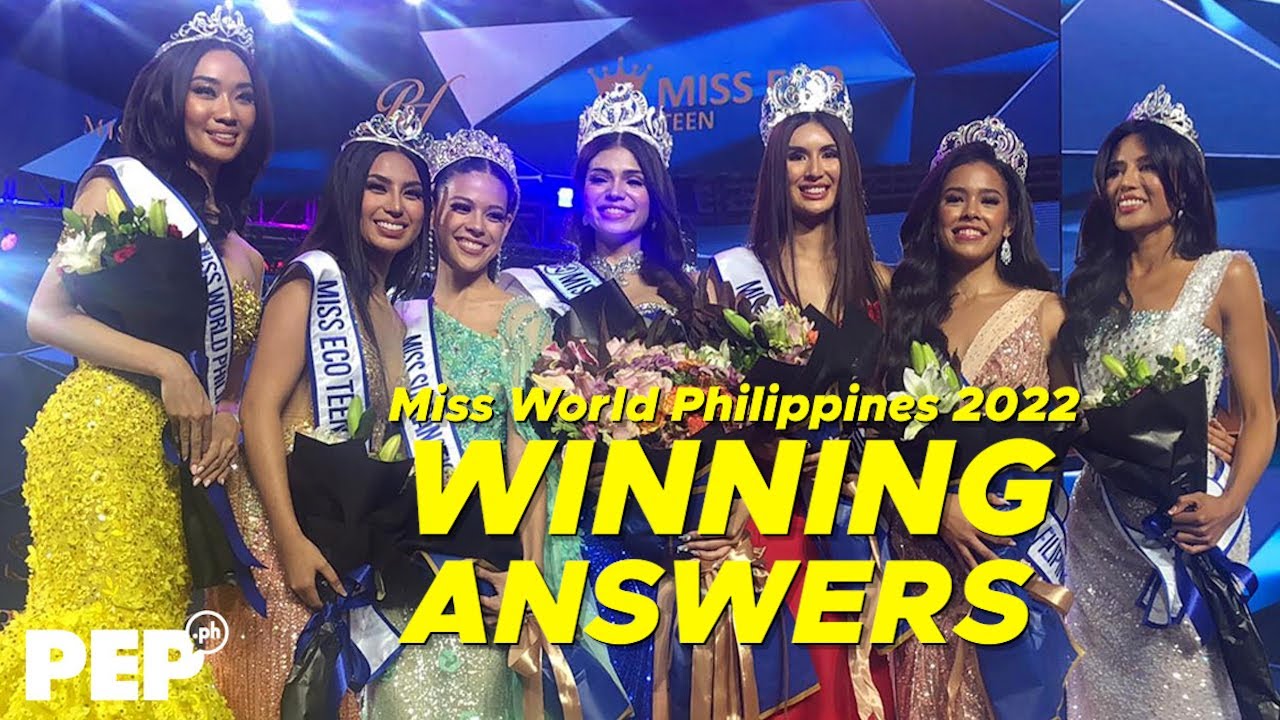 Mga PANALONG SAGOT sa Miss World Philippines 2022 final Q&A portion