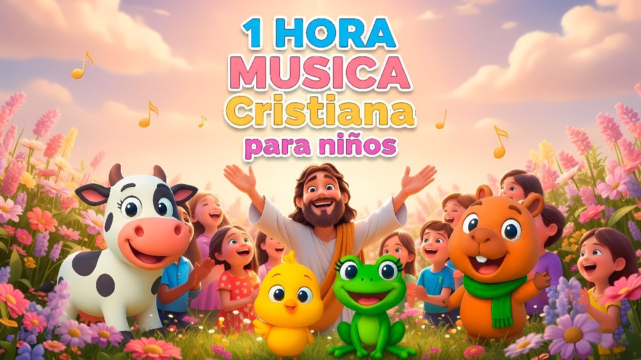 1 HORA: Canciones Cristianas Alegres para Niños — Adoración & Alabanza Infantil 🙌🎶