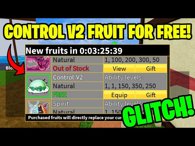 HOW TO GET PERMANENT CONTROL FRUIT FOR FREE! (BLOX FRUITS) 