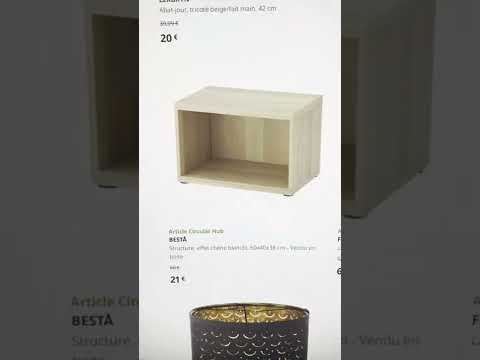Vidéo: Ikea a commencé à vendre des meubles d'occasion en ligne