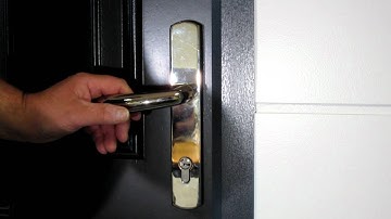4. How to operate the door lock on your masterdor or suredor