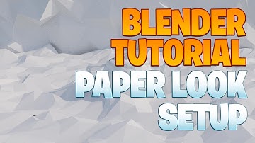 Blender beginner series No. 149 - Paper look lighting