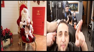 ENAS MEETS SANTA FOR THE FIRST TIME | BARBOR SHOP SHENANIGANS | TEAM ENAS K | PRAA GANG