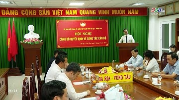 Hội nghị công bố Quyết định của Ban Thường vụ Tỉnh ủy về công tác cán bộ | BRTgo