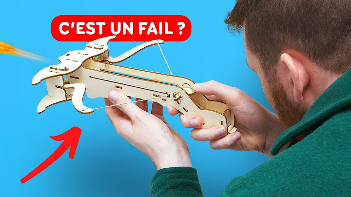Je teste un kit pour fabriquer une arbalète