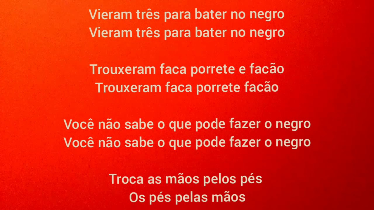Vieram três pra bater no negro | música de capoeira