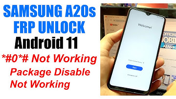 Samsung A20s FRP Bypass Android 11 | a207F google account Unlock Package disable error