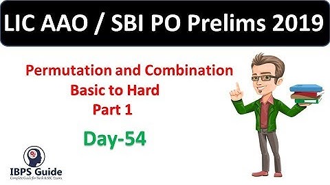 SBI PO 2019 - Permutation and Combination Basic to Hard - Part 1 - Application Sums | QA | Day - 54