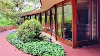 Frank Lloyd Wright's, 1952 Usonian style, Laurent House, Rockford Illinois -- Armature Docent Tour