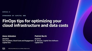 AWS re:Invent 2023 - FinOps tips for optimizing your cloud infrastructure and data costs (COP224)