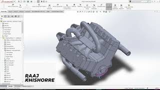 V6 Engine - Design and Assembly | SOLIDWORKS