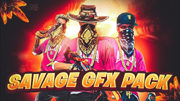 Savage gfx pack for android || free fire GFX pack || free fire clickbait pack || Savage dzns