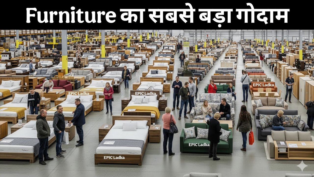 CHEAPEST FURNITURE MARKET DELHI🔥,Double Bed 8000, 5 seater sofa 7500,Almirah 2500 