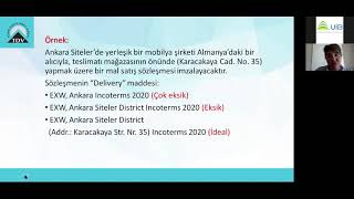 Icc Incoterms 2020 Uluslararası Teslim Şekilleri