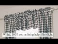 VHC Black Buffalo Check Valance &amp; Window Treatments
