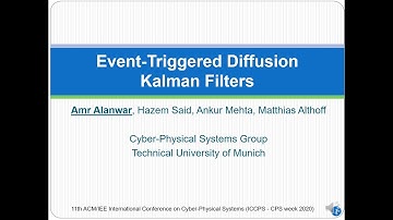ICCPS: Event-Triggered Diffusion Kalman Filters