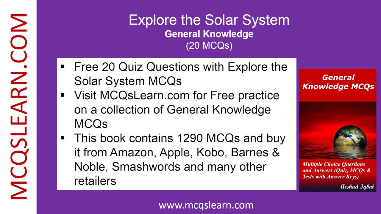 Explore The Solar System Quiz Mcqslearn Free Videos