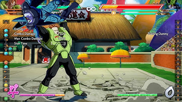 DBFZ - A16 0 bar start touch of death (corner, Cell+Vegeta assists)