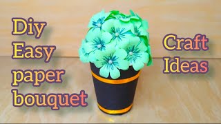 Bouquet. Diy Easy Craft Ideas. Handmade flowers